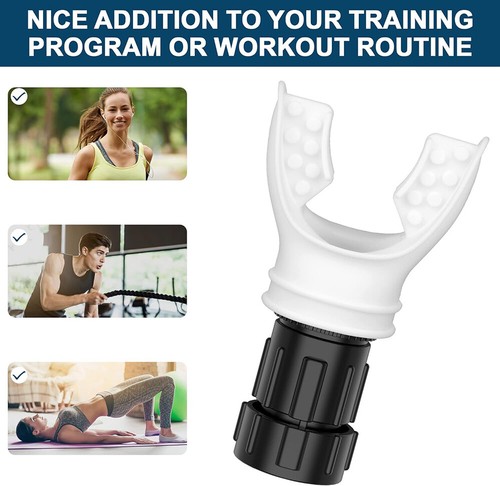 Breathing Trainer Fitness Equipment Exercise Lung Face Mouthpiece Respirator New - Picture 5 of 18