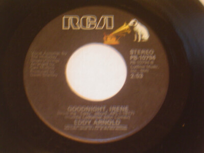 Eddy Arnold Put Me Back Into Your World / Goodnight, Irene Vinyl Single 7inch