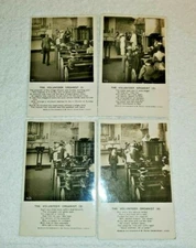4 VOLUNTEER ORGANIST RELIGIOUS POSTCARDS pc All from the same 100+ yr old album