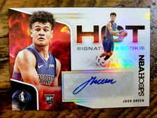 JOSH GREEN 2020-21 Panini NBA Hoops Hot Signatures Rookie Auto RC HR-JGR DALLAS