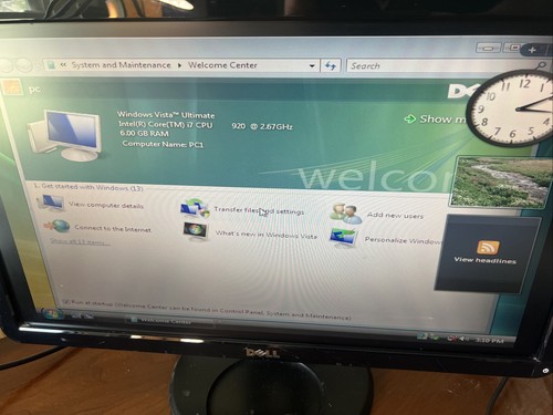 Dell S2209W 22 Inch LCD Widescreen Computer Monitor 1080p Works + Cords