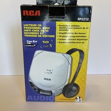 Vintage RCA RP2212 Super Slim Design Portable CD Player with Car Kit NEW Music