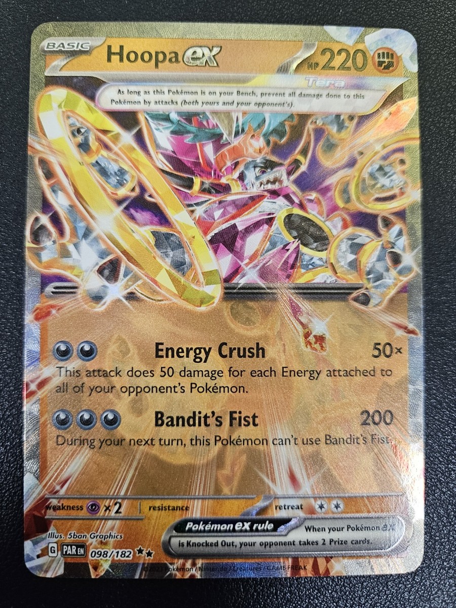 Hoopa ex - 098/182 - NM/M - Double Rare - Paradox Rift Hoopa ex - 098/182 - NM/M - Double Rare - Paradox Rift