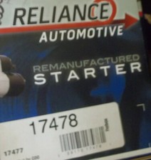 Starter Motor - Reliance 17478 
