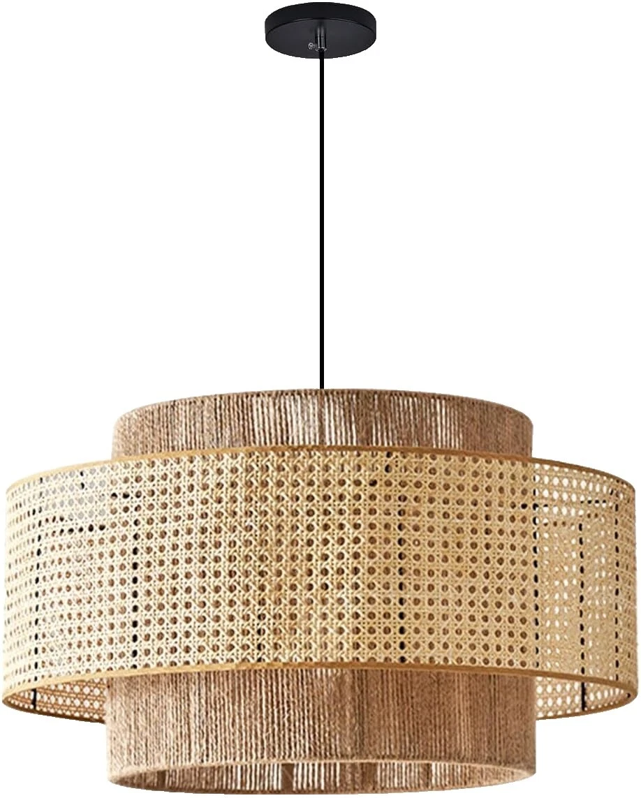 Candelabros de mimbre Rústico/primitivo y Lámparas de techo