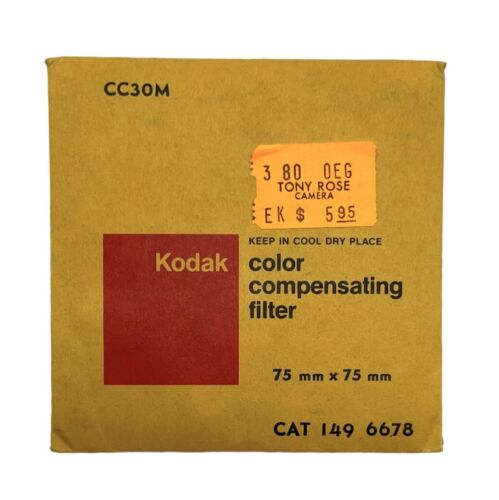 Filtre à gélatine compensateur de couleur Kodak CC30M 75 mm x 75 mm - Photo 1/6