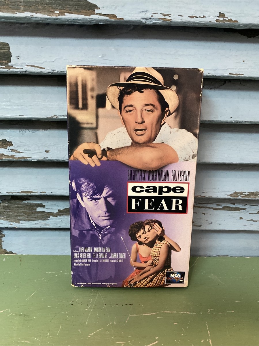 Cape Fear Original 1962 Thriller Movie (VHS, 1991) Gregory Peck