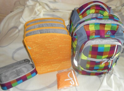 SATCH Schulrucksack Dekor *Beach Leach' mit Zubehör