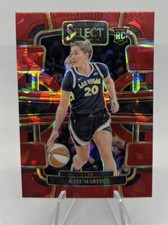 2024 Select WNBA Kate Martin LV Aces Concourse Red Cracked Ice Prizm RC #22!