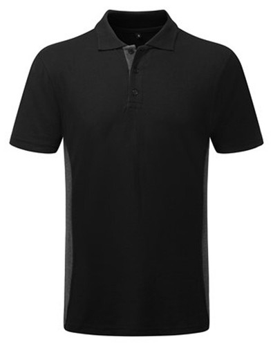 TUFFSTUFF BLACK NAVY MENS POLO T TEE SHIRT WORK COTTON RICH HEAVY DUTY FABRIC - Picture 2 of 13