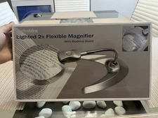 Berkshire Lighted 2x Flexible Magnifier Bright LED Lights Batteries Included NEW