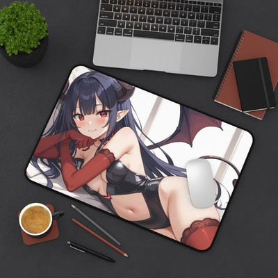Sexy Succubus Anime Waifu Large Desk Mat Best Gift For Gamers