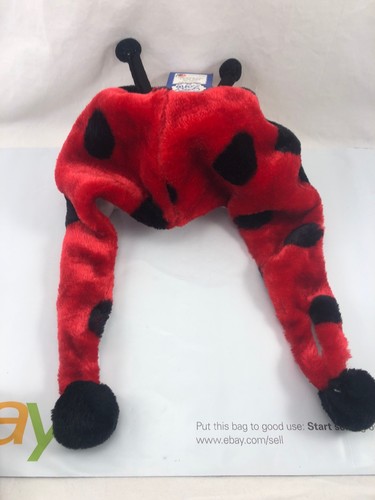 Lady Bug Animal Hat Cozy Zone One Size Fit Most Bennie kids Short Arm NWT - Picture 3 of 4