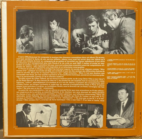 JOHNNY HALLYDAY Johnny Chante Hallyday 1965 Original Philips Cartonné LP 33T - Picture 6 of 12