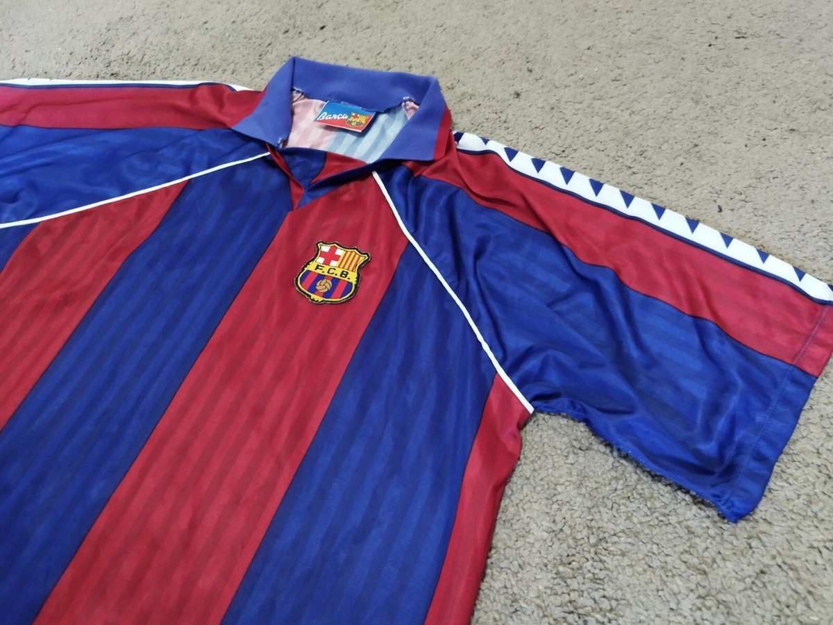 希少 FC Barcelona 1992-95 Vintage ユニフォーム 1992-95 Barcelona Home Shirt - 7/10 - (M)