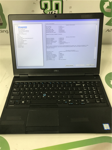 Dell Latitude 5580 Laptop i5-6300U 16GB RAM 500GB SSD Windows 10 Pro COA