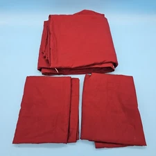 Nestl Burgandy Red 3 Piece Duvet Cover King Size - Soft King Duvet Cover Set