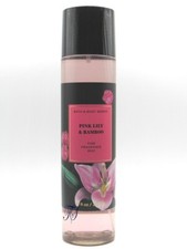BATH  BODY WORKS PINK LILY  BAMBOO FRAGRANCE MIST BODY SPRAY 8 FL OZ