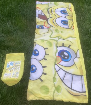 SELTENER 2011 NICKELODEON SPONGEBOB SCHLAFSACK KEINE GEBRAUCHSSPUREN 65 x 150 cm