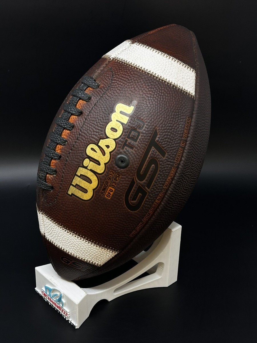 Wilson GST TDJ Junior Size Age 9-12 Leather Football GAME PREPPED