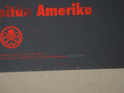 Olly Moss Captain America Art Print Poster Set Mondo A is for Victory Hydra - Picture 7 of 9