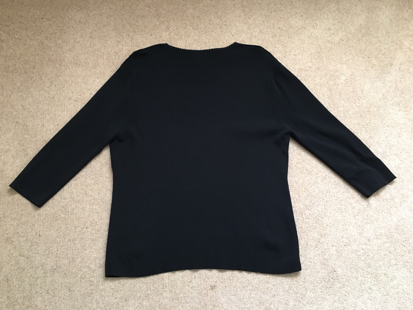 “BON MARCHE” Ladies VNeck Jumper. (Size M) Black. (Hardly Worn) eBay