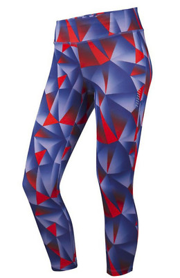 Fitnesscapri Caprihose Laufhose Leggings Leggins Elastische Bund- und Beinanschl