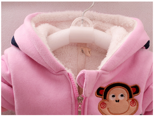 Toddler Girls 2PCs Monkey Cartoon Tracksuits Set Sport Casual Set Size 0-3 Years - Picture 17 of 22