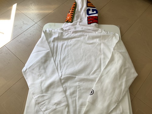 Auténtico mono de baño bape abc camuflaje tiburón suéter sudadera con capucha blanco para hombre XL nuevo - Imagen 10 de 13