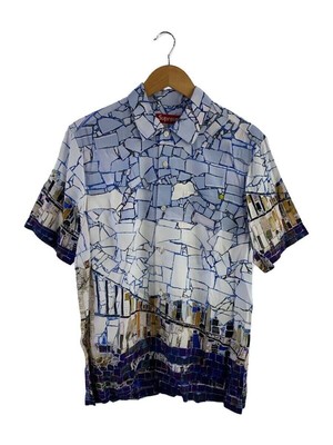 Supreme short sleeve shirt 24SS mosaic S rayon Blue full pattern 