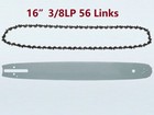 CHAINSAW GUIDE BAR Chain 16" inch 3/8LP 56DL fits McCULLOCH HUSQVARNA STIHL