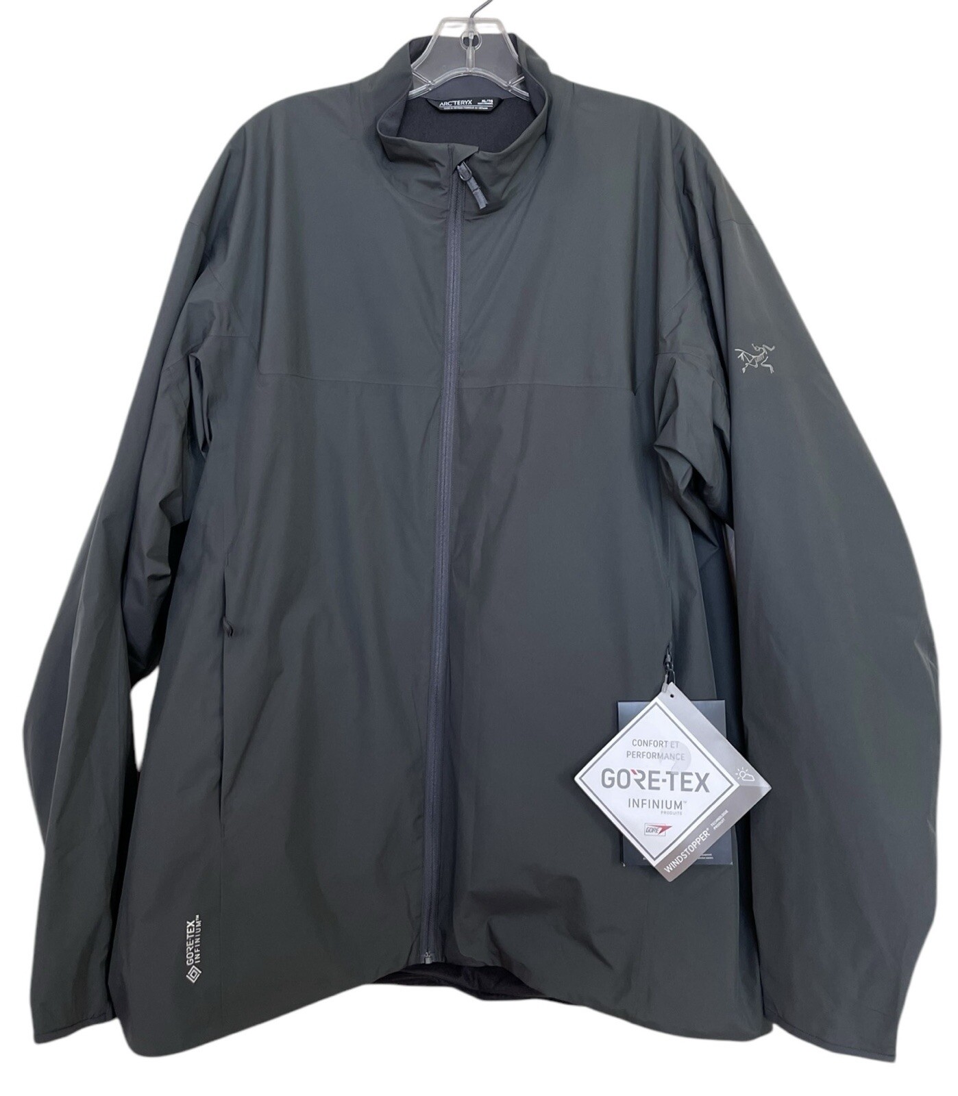 ARC'TERYX Arcteryx Giacca Uomo Taglia XL Grigio Goretex Manica Lunga Tasche