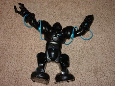 Robosapien RS Blue-WowWee Robot 14" H. Black/Blue No Remote - Works W Bluetooth