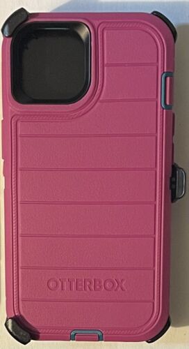 Otterbox Defender Pro Phone Case And Holster For iPhone 13 14 Canyon Sun Pink