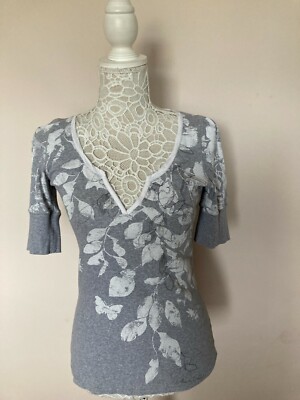 MARCCAIN  COTTON  BLOUSE    TOP  SIZE S  UK8 EUR 36