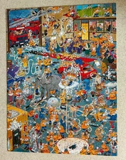 VAN HAASTEREN --Fire Station (2013 Ceaco) -- 550 Piece Jigsaw Puzzle -- Complete