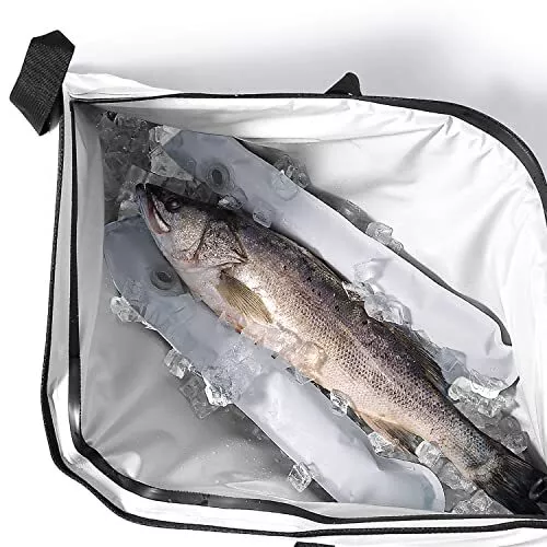 Buffalo Gear Insulated Fish Bag Cooler 48x18In,Leakproof 48×18 in, White