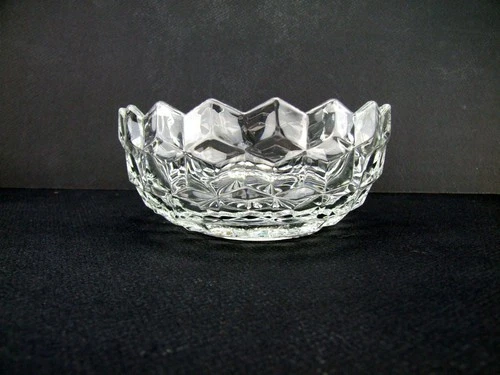 Fostoria Glass American Small Round Serving Bowl 6" Cube