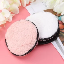 3 Pcs Makeup Remover Puff Facial Cleansing Pads Washable Soft Cotton Sponge