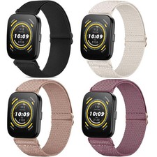 4 Pack Stretchy Watch Bands Compatible with Amazfit Bip 6 /Bip 5/ GTR 4 / GTR...