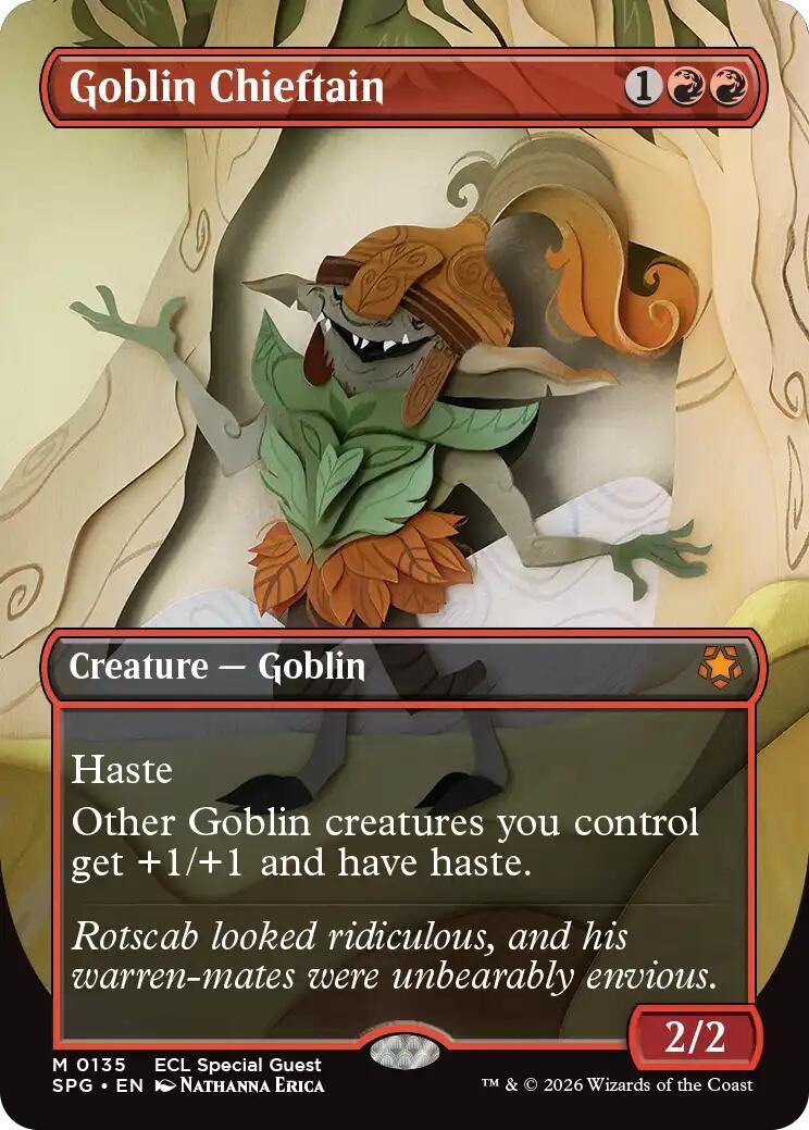 Goblin Chieftain (Borderless) - 135 - NM Special Guests (SPG)