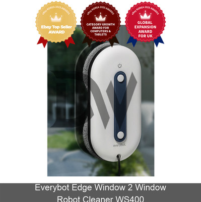 Everybot Edge Window 2 Window Robot Cleaner WS400 Express / Genuine