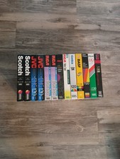 VHS T-120 Blank Video Tapes 6 Hour  Sealed Lot of 13 New Sealed Assorted Brands