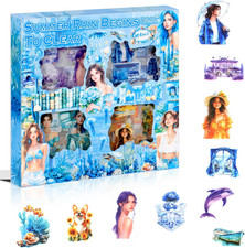 428Pcs Summer Scrapbook Stickers for Scrapbooking Supplies, 100 Sheets Transpare