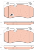 GDB1733 TRW Bremsbelagsatz, Scheibenbremse FüR MERCEDES-BENZ,VAUXHALL