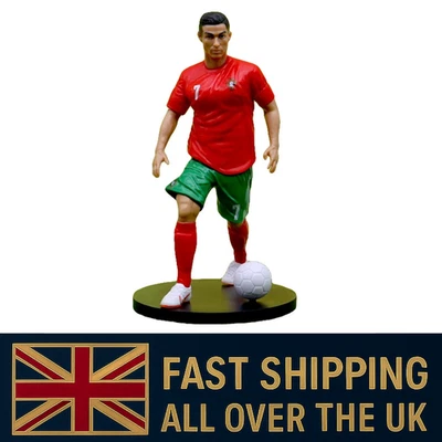 C. Ronaldo, Messi, Mbappé Football Figurines for Fans of Real Madrid & Barcelona
