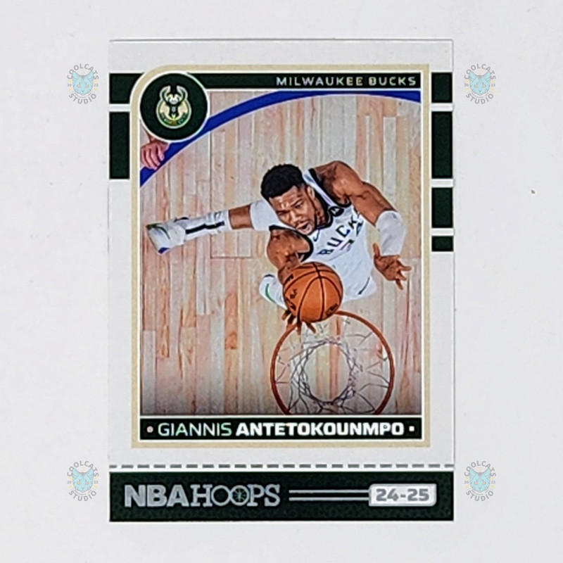 2024-25 Panini NBA Hoops Giannis Antetokounmpo card #166 – Milwaukee Bucks