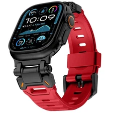 WINGLE Rubber Bands for Apple Watch Ultra Series 1-3, 49mm 45mm 44mm 42mm, Sp...