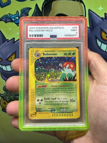 2003 Pokemon Aquapolis #H5 Bellossom Holo PSA 9 SWIRL!! (LOW POP!!)