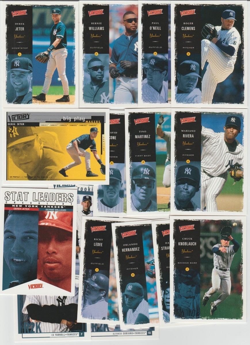 2000 YANKEES 40 Card Lot w Upper Deck Victory Team Set ALL 25 WORLD SERIES Yanks